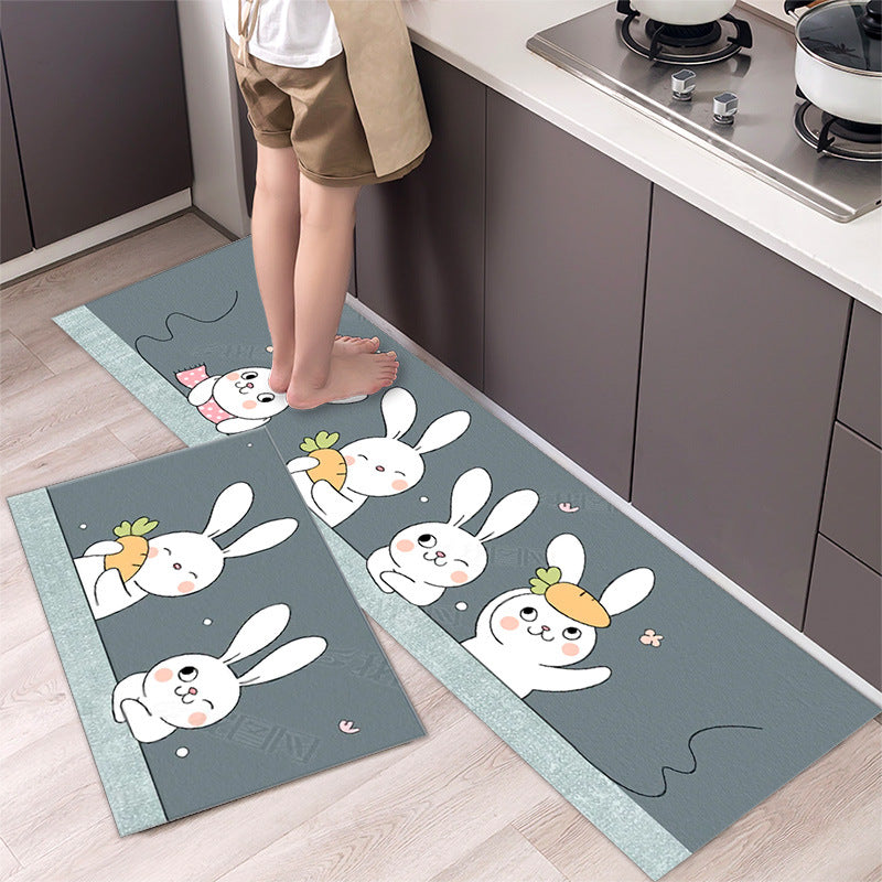 Cartoon Floor Mat Kitchen Strip Rug Simple - product image 3