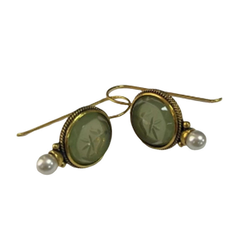 Inlaid Pearl Vintage Style Earrings - product image 5