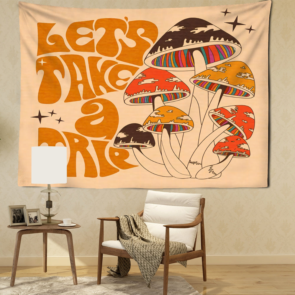 Dream Mushroom Psychedelic Rug Boho Home Decor - product image 5