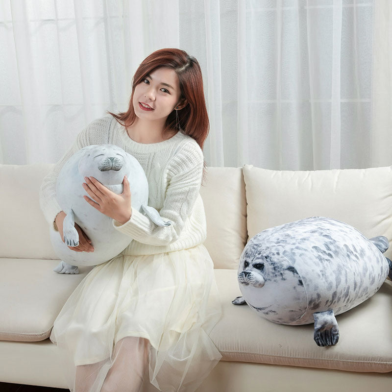 Soft Seal Plush Pillow