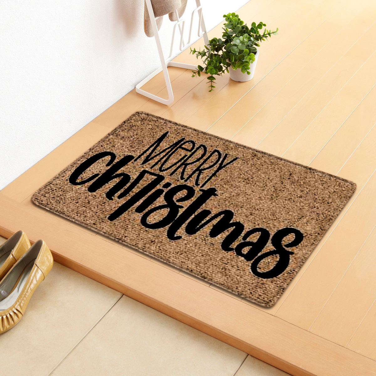 Faceless Doll Alphabet Christmas Bedroom Rug