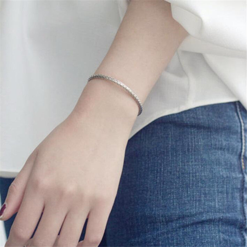 S925 Sterling Silver Vintage Serpentine Twist Woven Bracelet - product image 2