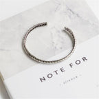 S925 Sterling Silver Vintage Serpentine Twist Woven Bracelet - product image 4