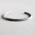 S925 Sterling Silver Vintage Serpentine Twist Woven Bracelet - product image 5