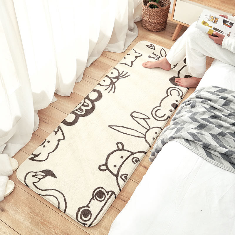 Bedroom Bedside Blanket Long Bed Cartoon Rug Bathtub Non-Slip Mat - product image 3