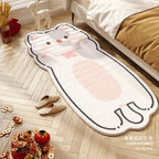 Bedroom Cartoon Cute Kitten Thickened Cashmere Rug - product image 2