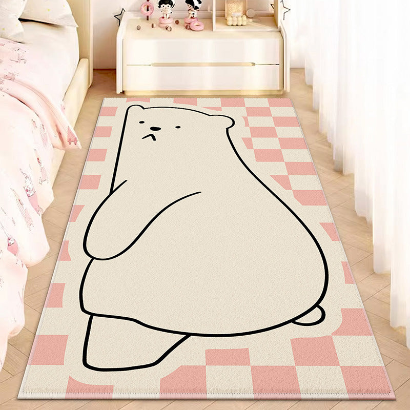Cartoon Cute Animal Faux Cashmere Rug