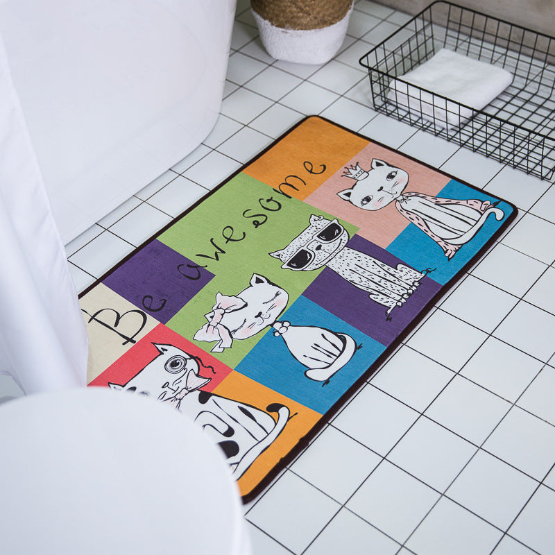 Cute Cat Entrance Doormat Living Room Rug - product image 3