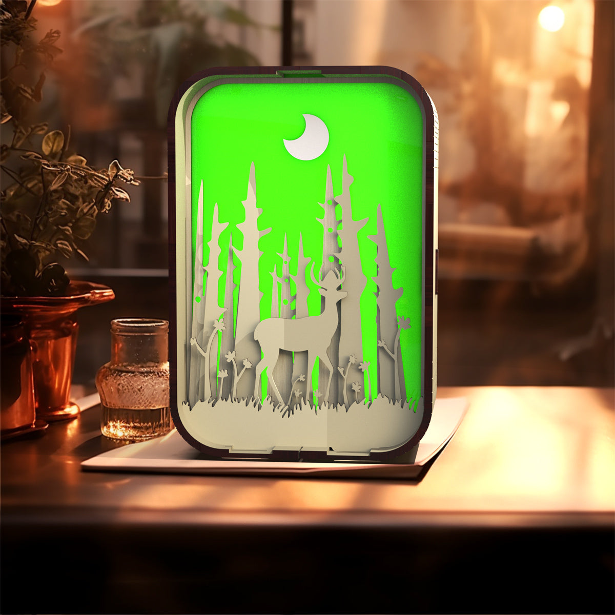 Wood-Carved Bedside Night Light - product image 4