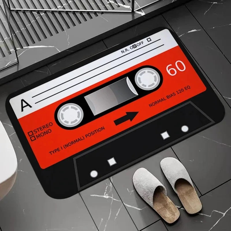 Cassette-Style Flannel Bath Mat Bathroom Rug - product image 6