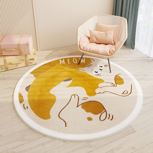 Children's Room Round Cashmere Rug - product image 9