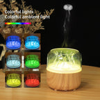 Wood-Grain Jellyfish Mist Ambience Light