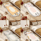 Bedroom Cartoon Cute Kitten Thickened Cashmere Rug - product image 3