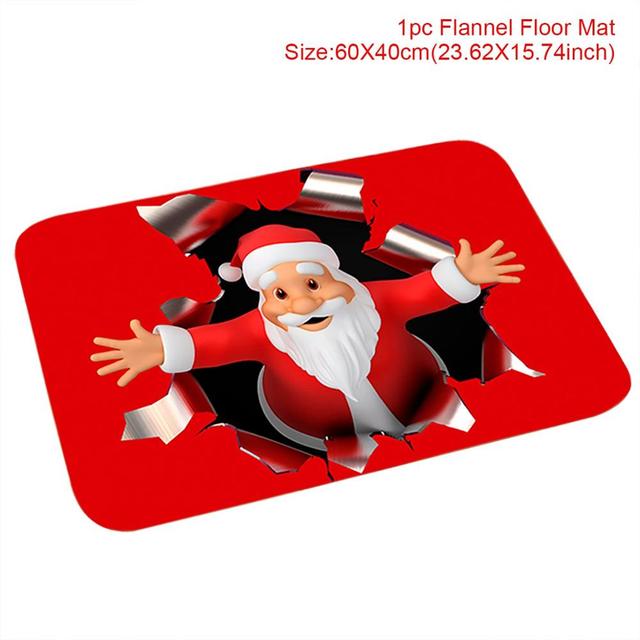 Outdoor Cotton Rug For Santa Claus Celebration