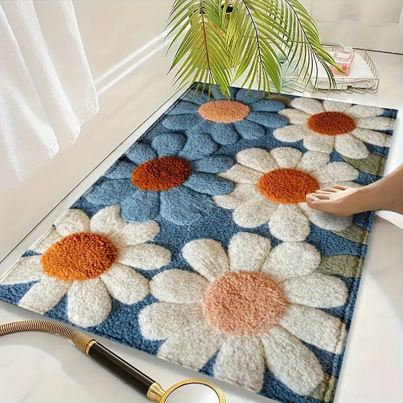 Living Room Entryway Faux Cashmere Rug