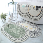 Oval Thickened Cashmere Absorbent Non-slip Rug - product image 9