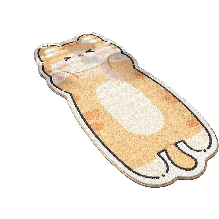 Bedroom Cartoon Cute Kitten Thickened Cashmere Rug - product image 4