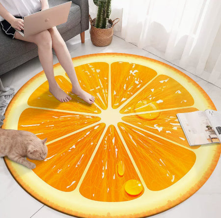 Cartoon Round Rug Living Room Yoga Mat