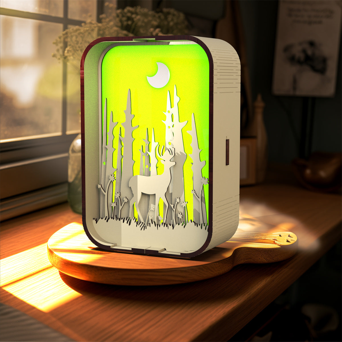 Wood-Carved Bedside Night Light - product image 7