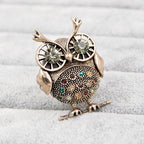 Diamond Cute Owl Vintage Brooch - product image 6