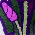 Purple Orchid Rug Bedroom Bedside Mat - product image 3