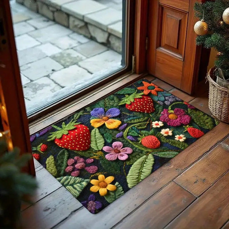 Living Room Entryway Faux Cashmere Rug