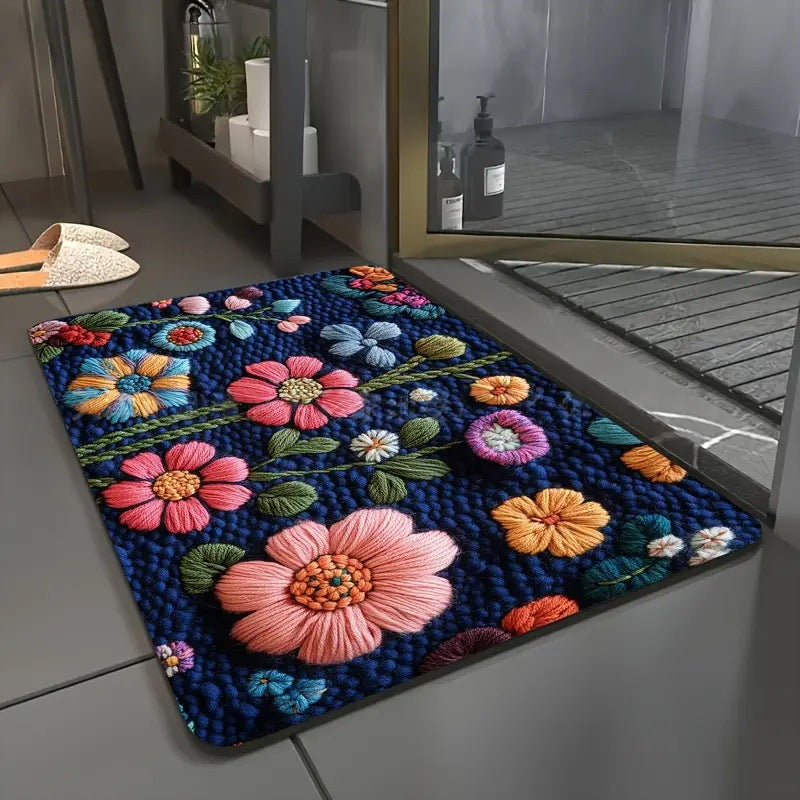 Living Room Entryway Faux Cashmere Rug