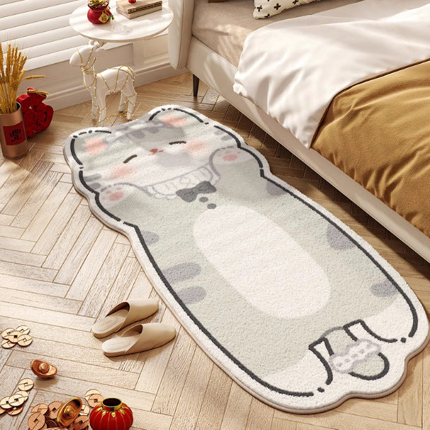 Bedroom Cartoon Cute Kitten Thickened Cashmere Rug - product image 8