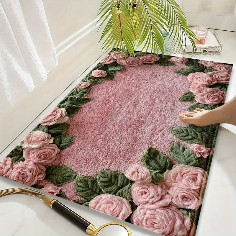 Living Room Entryway Faux Cashmere Rug