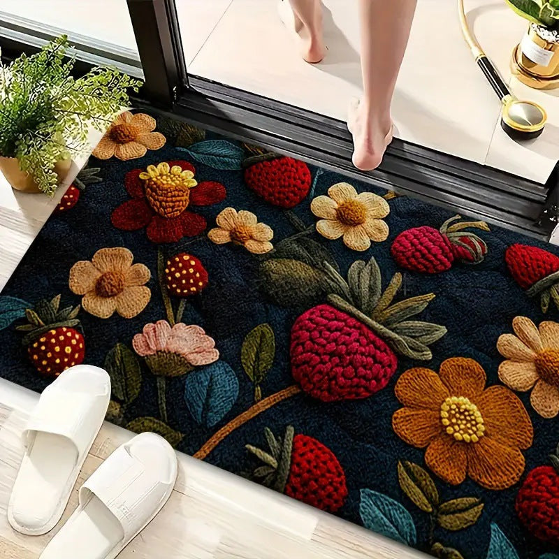 Living Room Entryway Faux Cashmere Rug