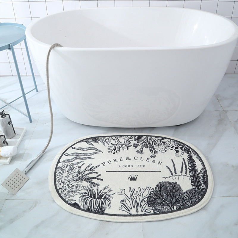 Oval Thickened Cashmere Absorbent Non-slip Rug - product image 13