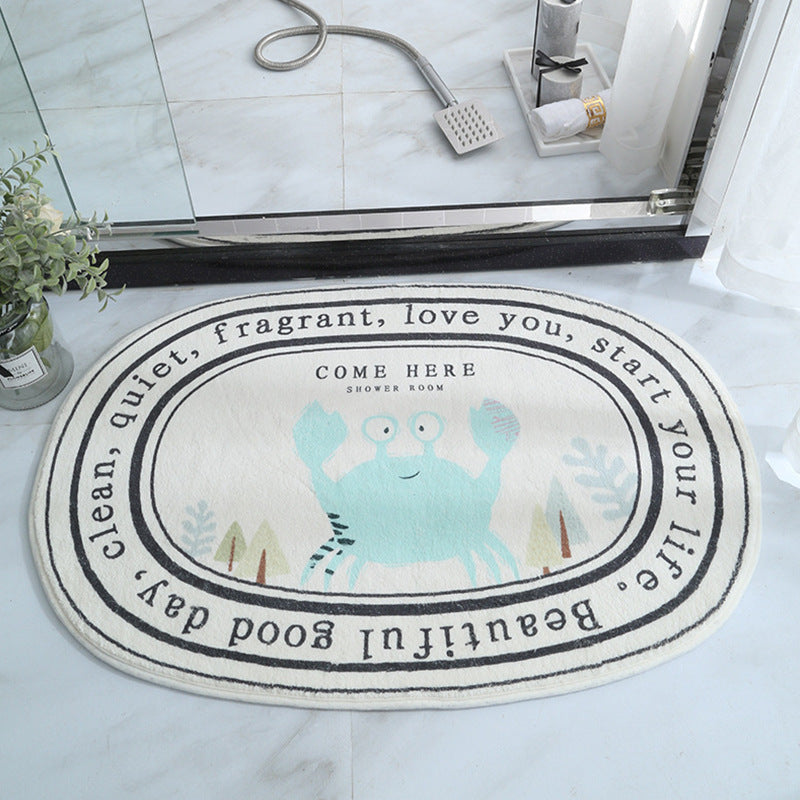 Oval Thickened Cashmere Absorbent Non-slip Rug - product image 10