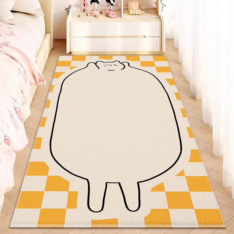 Cartoon Cute Animal Faux Cashmere Rug