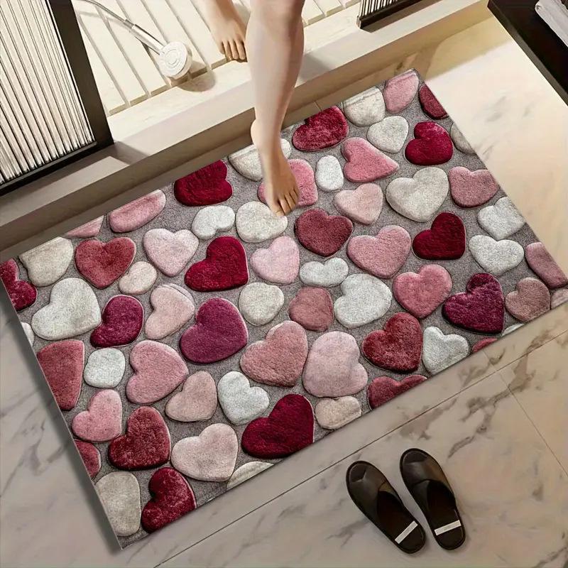 Caring Valentines Day Cashmere-Feel Bathroom Rug - product image 6