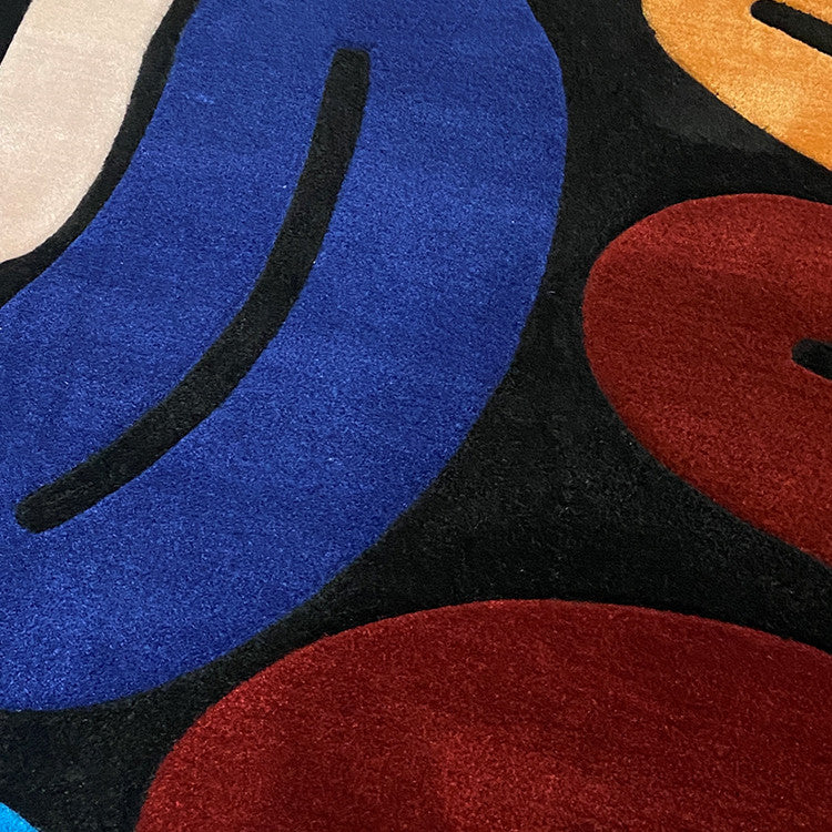 Bedroom Handmade Irregular Wool Living Room Rug - product image 5
