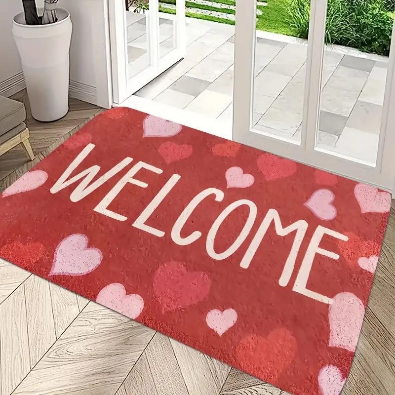 Caring Valentines Day Cashmere-Feel Bathroom Rug