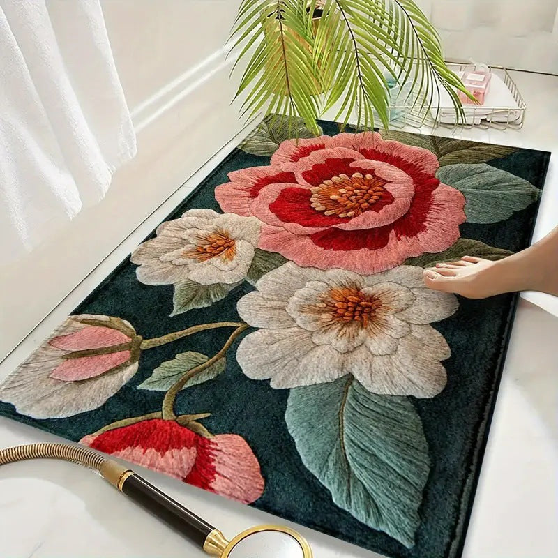Living Room Entryway Faux Cashmere Rug