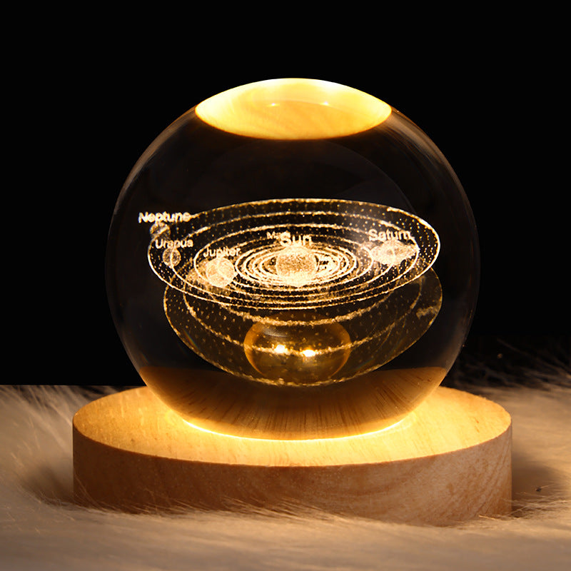 3D Planet Crystal Ball Night Light - product image 4