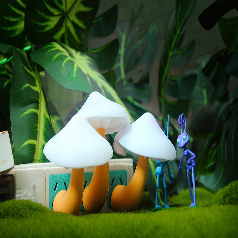 Mushroom Plug-In LED Sensor Night Light