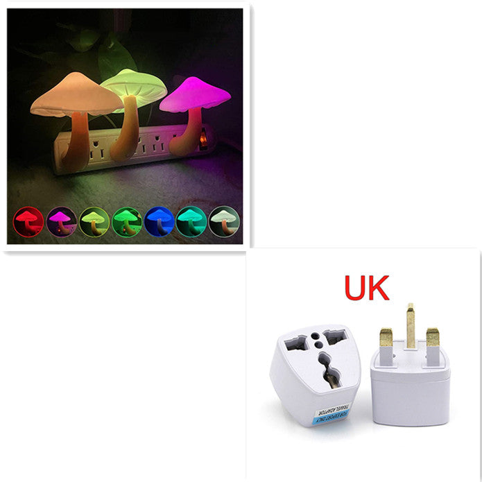 Mushroom Plug-In LED Sensor Night Light