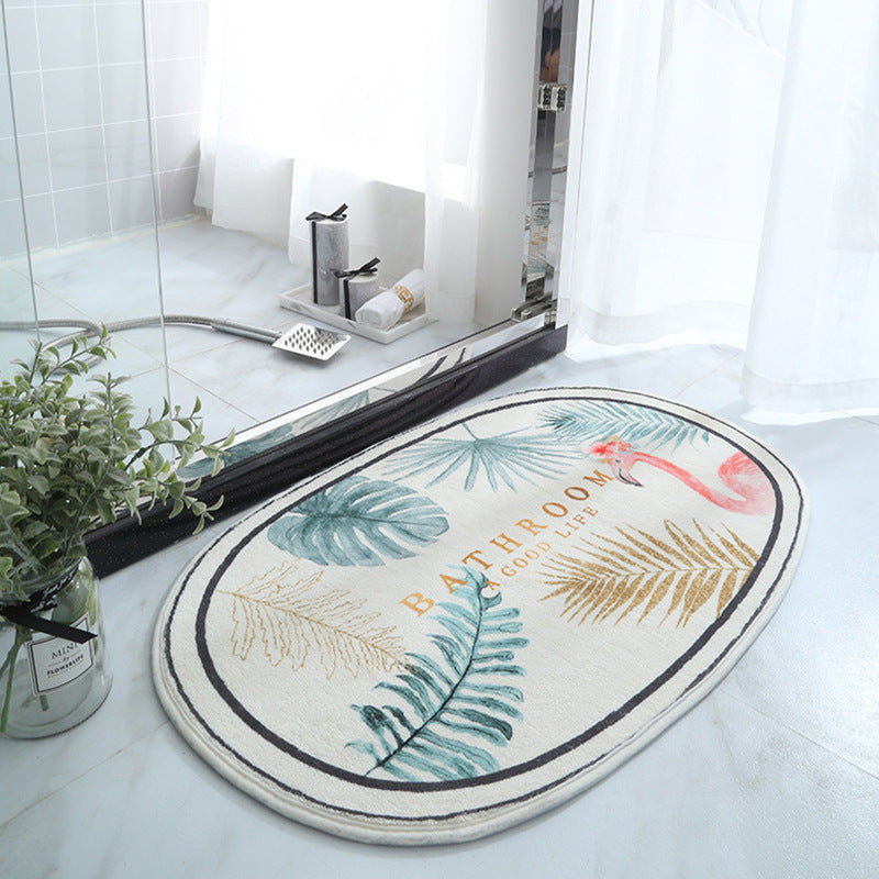 Oval Thickened Cashmere Absorbent Non-slip Rug - product image 7