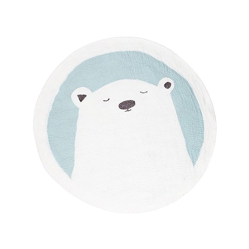 Cute Bear Round Cashmere Rug - product image 5