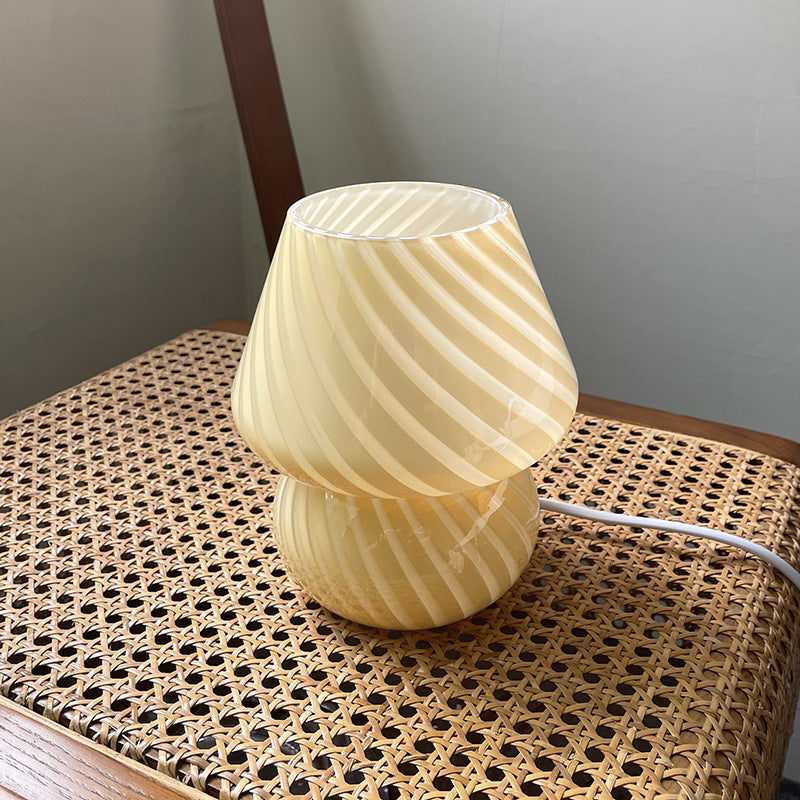 Retro Glass Bedside Table Lamp