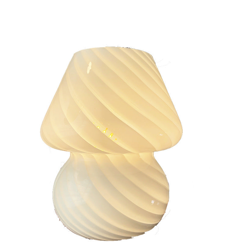Retro Glass Bedside Table Lamp