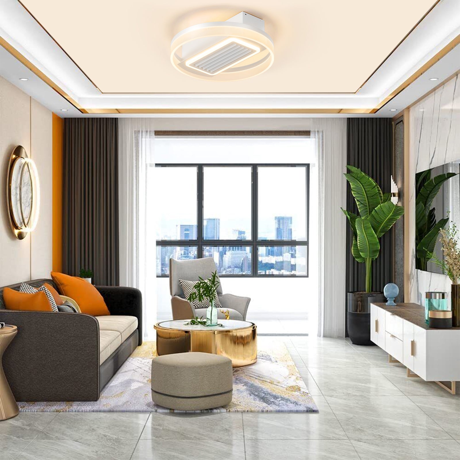 Bladeless Fan Lamp With Lights Dimmable LED - product image 11