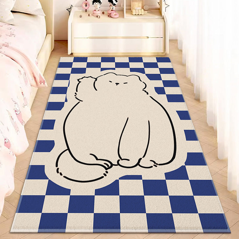 Cartoon Cute Animal Faux Cashmere Rug
