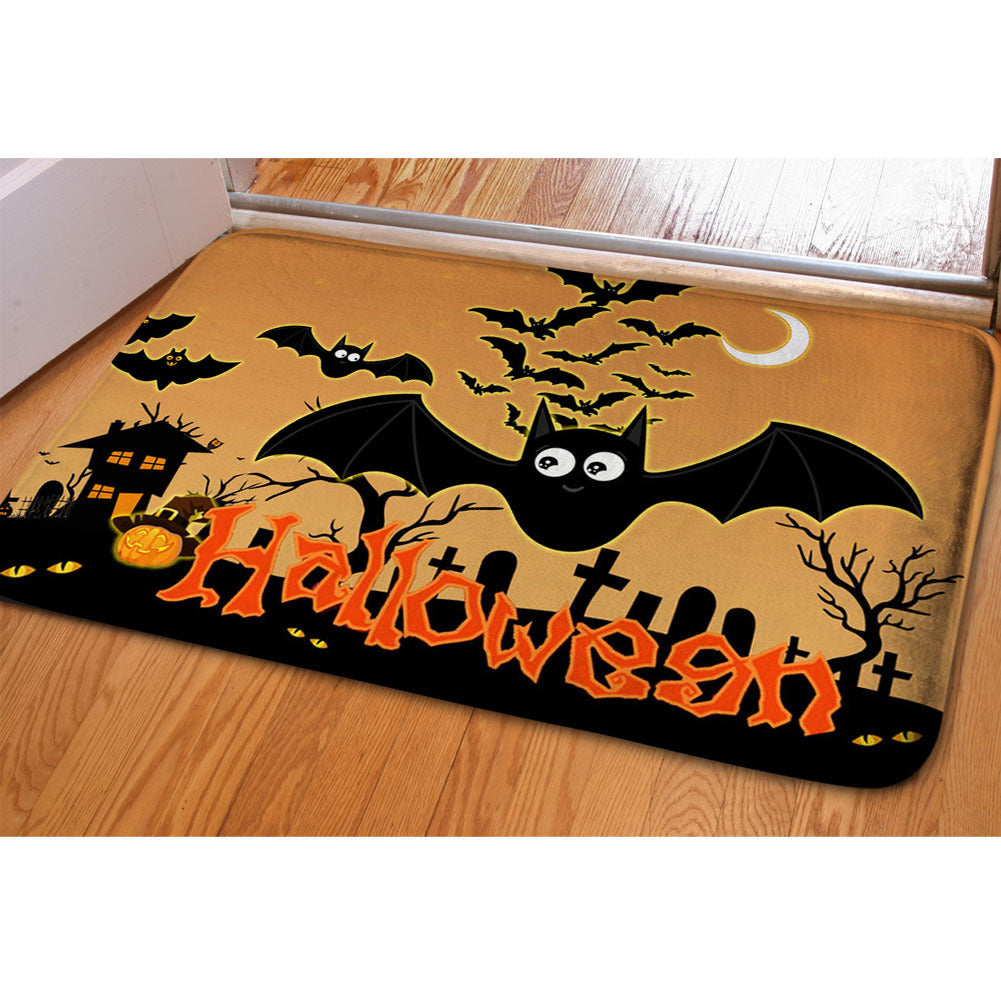 Halloween Ghost Bat Print Toilet Rug - product image 7