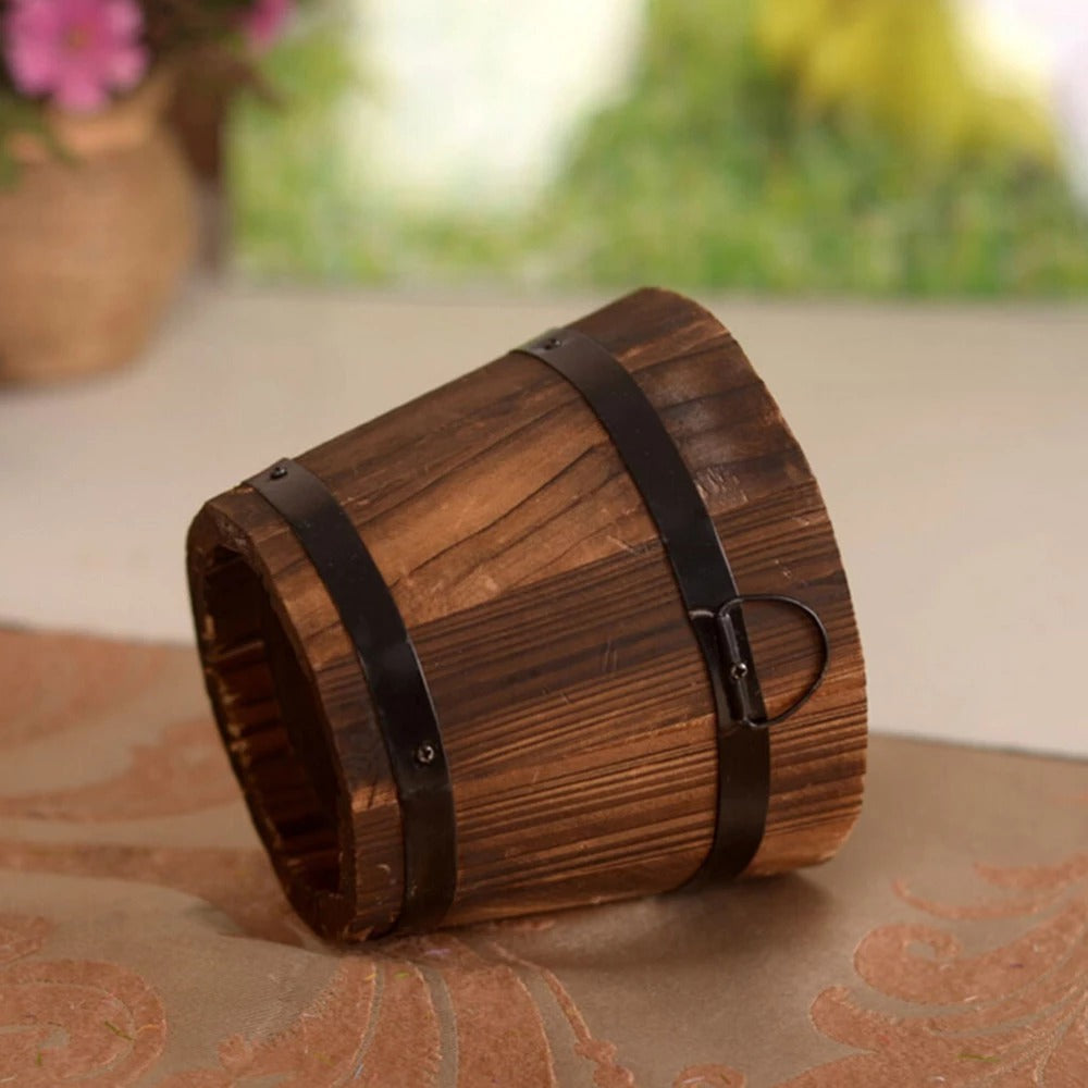 Vintage Whiskey Barrel Planter - product image 4