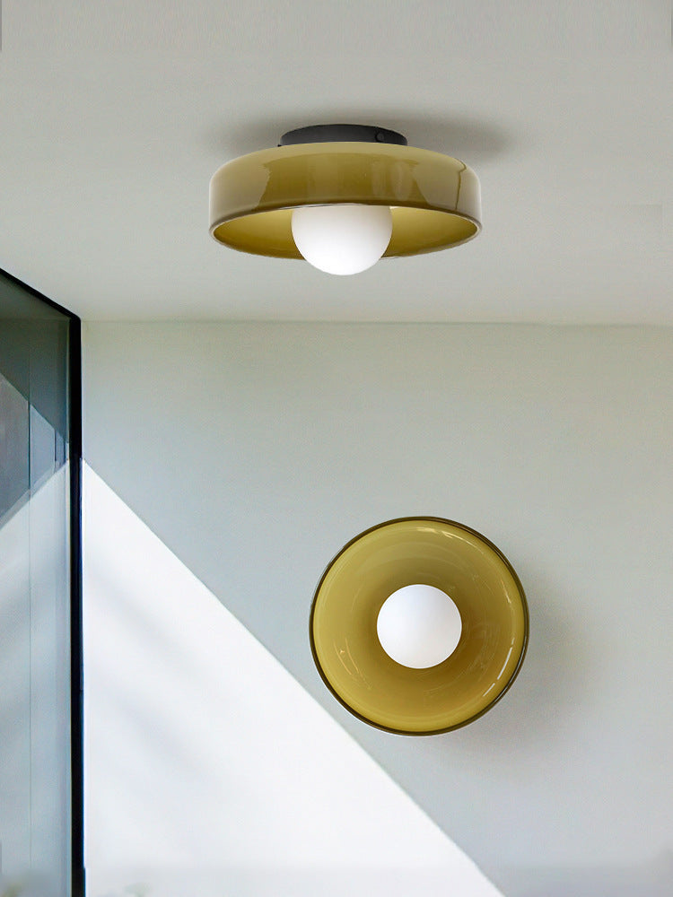 Glass Ceiling Light for Hallways and Entryways