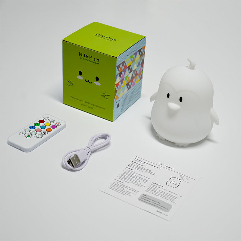 Remote-Control Silicone Tap Night Light